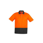 Syzmik Unisex HiVis Short Sleeve Basic Spliced Polo - ZH231-Queensland Workwear Supplies