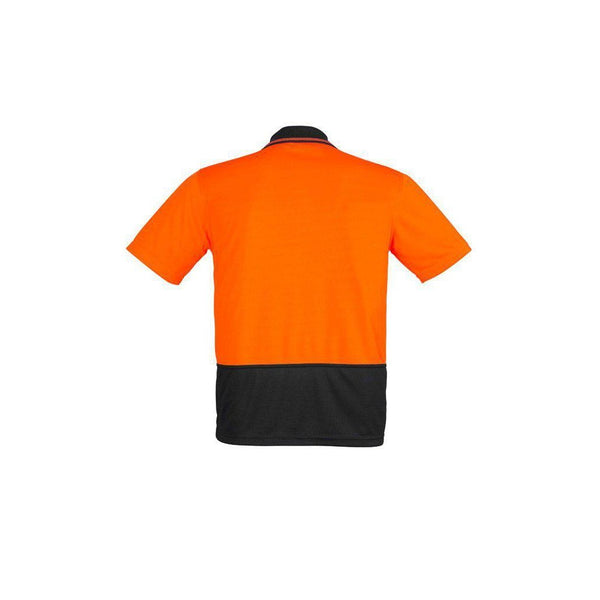 Syzmik Unisex HiVis Short Sleeve Basic Spliced Polo - ZH231-Queensland Workwear Supplies