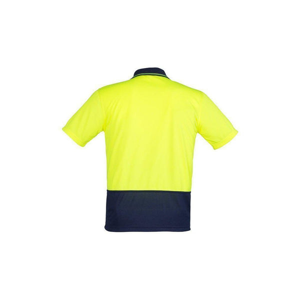 Syzmik Unisex HiVis Short Sleeve Basic Spliced Polo - ZH231-Queensland Workwear Supplies