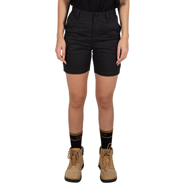 Unit Ladies Staple Cargo Shorts - 209217006-Queensland Workwear Supplies