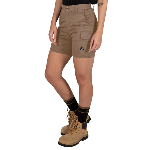 Unit Ladies Staple Cargo Shorts - 209217006-Queensland Workwear Supplies