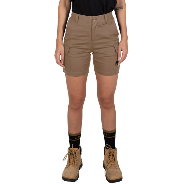 Unit Ladies Staple Cargo Shorts - 209217006-Queensland Workwear Supplies